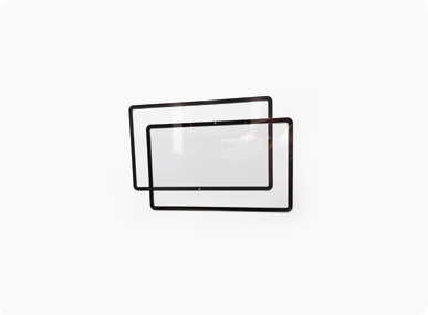 Precision glass cutting sample for custom glass parts
