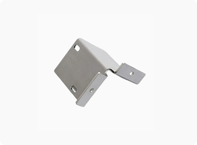 CNC bent sheet metal bracket for custom metal fabrication