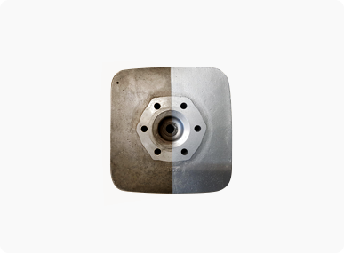 Laser cleaned metal surface for rust and oxide removal
