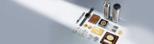 Custom laser engraved corporate gifts and metal parts in Singapore