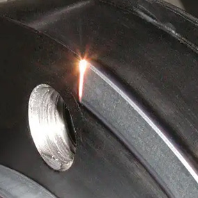 Laser cleaned metal tube surface for oxide and residue removal