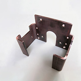 Laser cut metal bracket for custom sheet metal fabrication