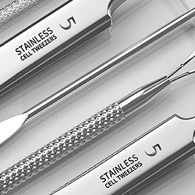 Engraved metal strip with logo, serial number or product identification