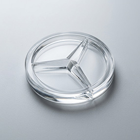 Custom round glass part with clean cut edges
