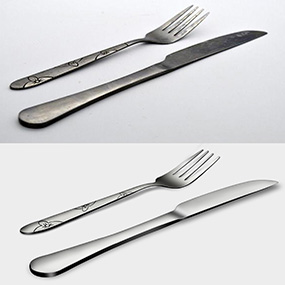 Laser cleaned metal tools and small precision parts