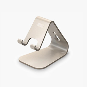 Custom bent metal support bracket with formed edges