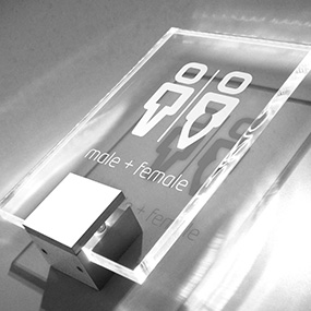 Custom cut acrylic parts with clean edges for display and industrial use