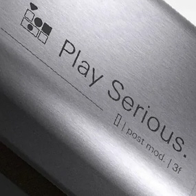 Laser engraved metal tube with detailed surface pattern