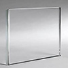 Low-expansion glass suitable for laboratory, optical and technical components.