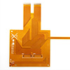 Flexible PCB material with PI, copper and adhesive layers for precision laser cutting