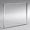 Glass and crystal materials for frosted laser engraving on awards, branded glassware and architectural panels