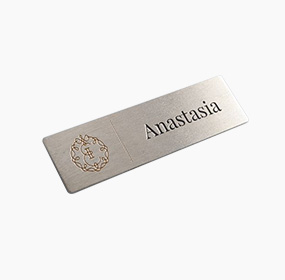 Laser engraving support after polishing or brushing for clear permanent markings