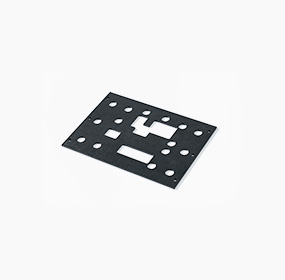 Non-metal cutting support for plastics, films and composite electronic materials