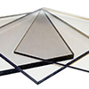 Polycarbonate material for precision cutting of clear protective covers and plastic parts