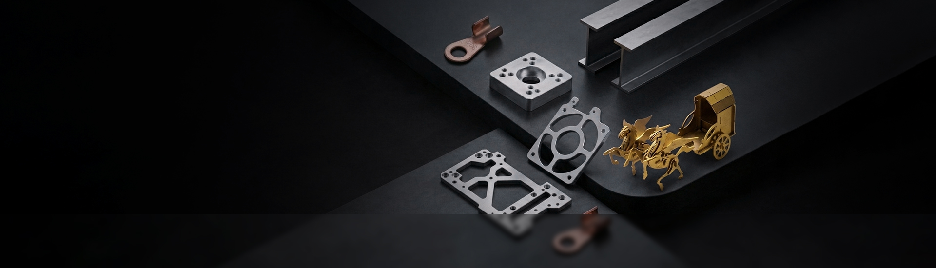 Laser cut metal parts requiring material and feature specific tolerances