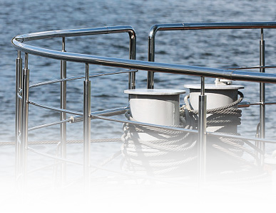 Stainless steel marine bracket for equipment mounting and offshore support