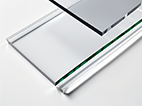 Glass material for precision cutting, engraving and custom display or optical components