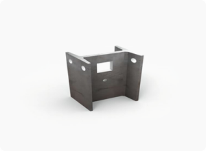 Laser cut metal bracket parts for custom fabrication in Singapore