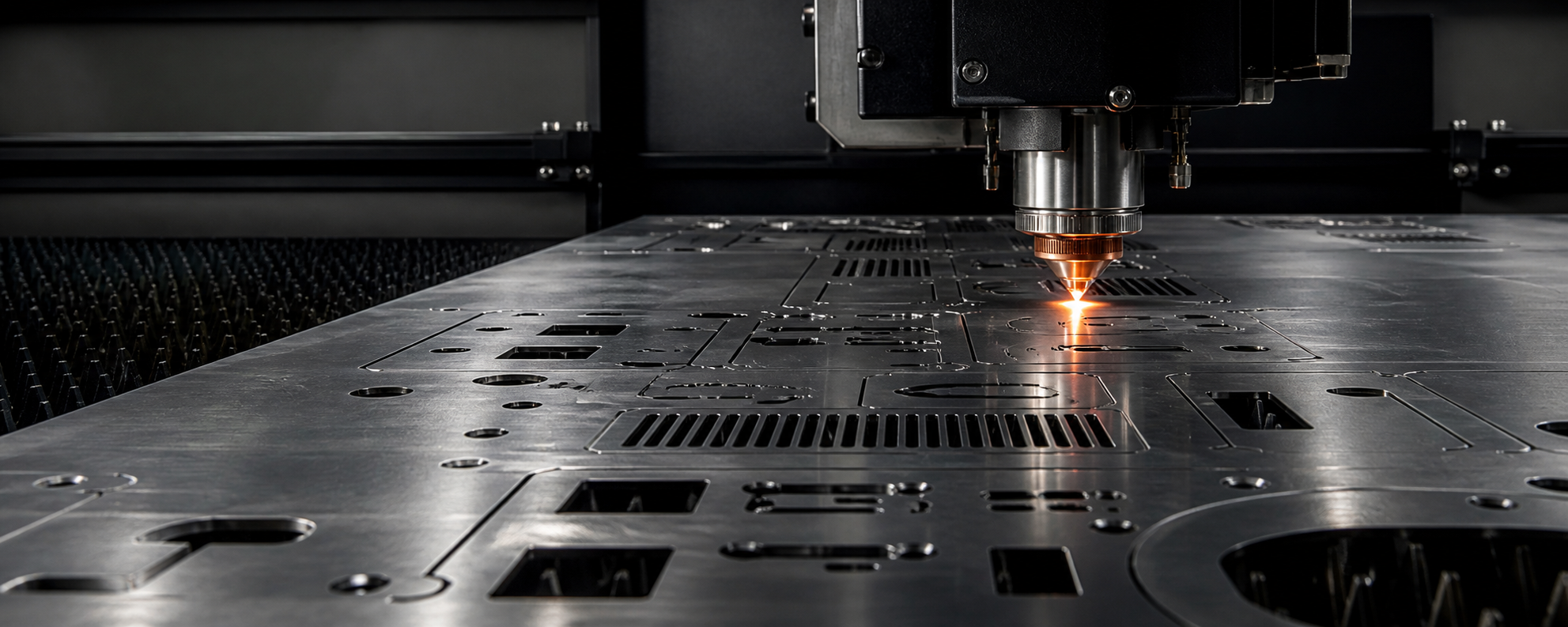 Sheet metal laser cutting design with holes slots tabs and edge-distance features
