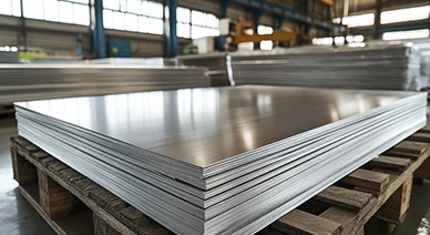 Stainless steel sheet stock for laser-cut fabricated parts
